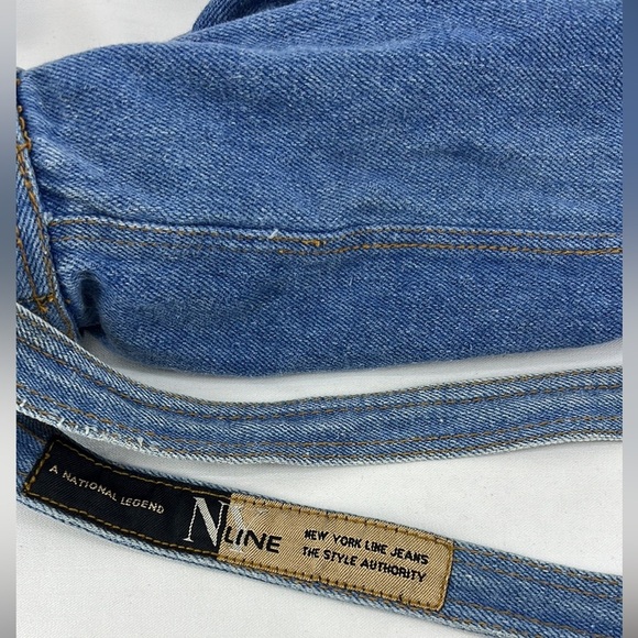 NY NEW YORK LINE x VINTAGE 90s Denim Rucksack Backpack main image 5